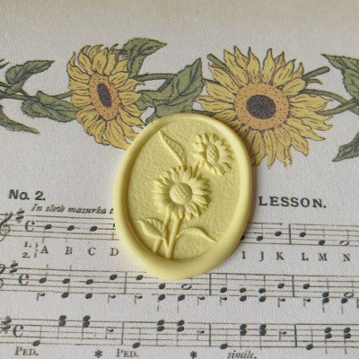 3D Sunflower Wax Seal Stamp/sunflower Wax Sealing Kit /flower Wax