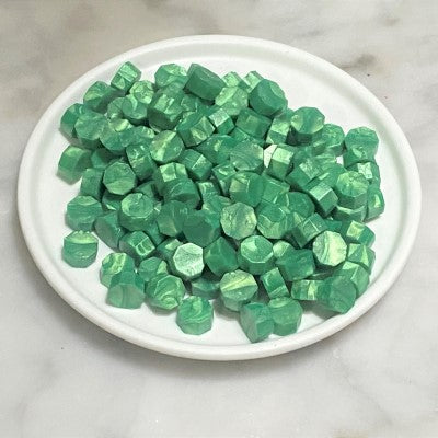Apple Green Wax Seal Beads - Cloverloft Paperie