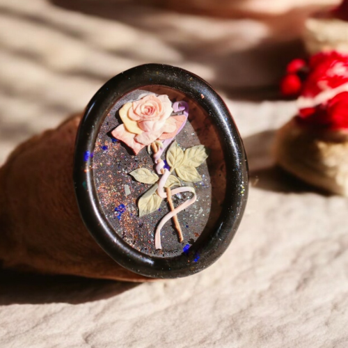Ethereal Bloom Rose Wax Seal Stamp