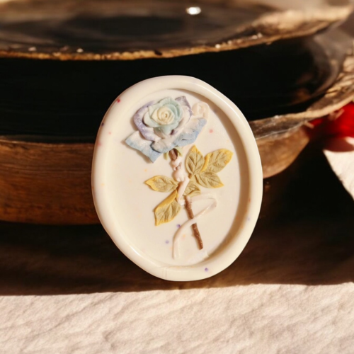 Ethereal Bloom Rose Wax Seal Stamp