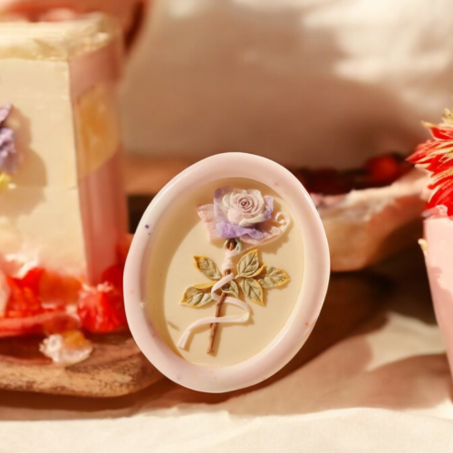 Ethereal Bloom Rose Wax Seal Stamp