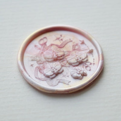 Orchid Ribbon Wax Seal Stamp (Pre-Order)