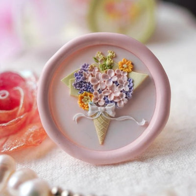 Cone of Petals Wax Seal Stamp (Pre-Order)
