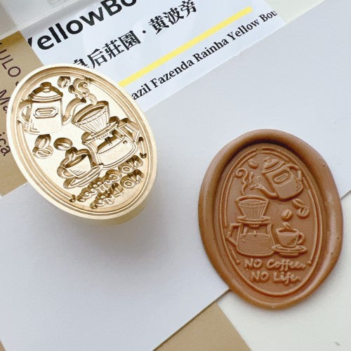 No Coffee No Life Wax Seal Stamp