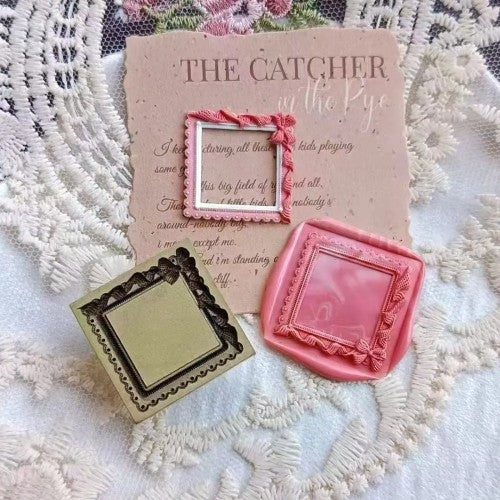 The Ruffled Curio Frame Wax Seal Stamp (Pre-Order)