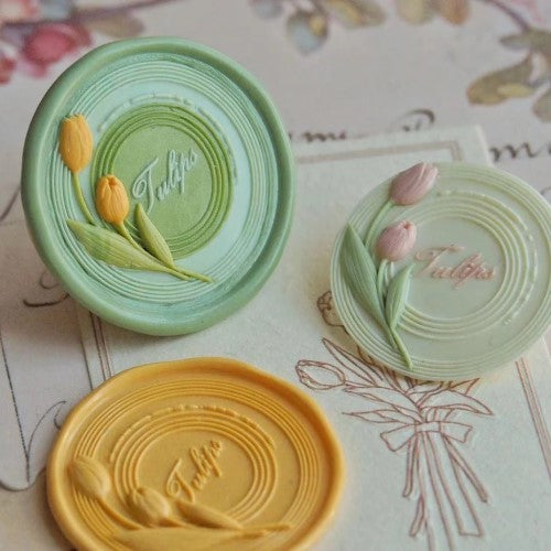 Tulips Record Wax Seal Stamp