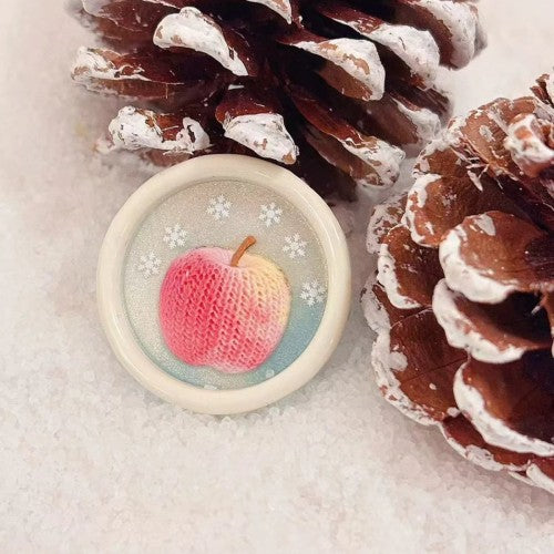 Snowy Knit Apple Wax Seal Stamp (Pre-Order)
