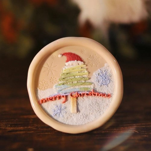 Santa Tree Wax Seal Stamp