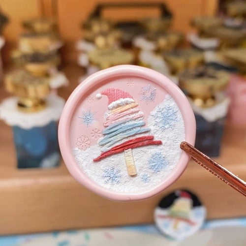 Santa Tree Wax Seal Stamp