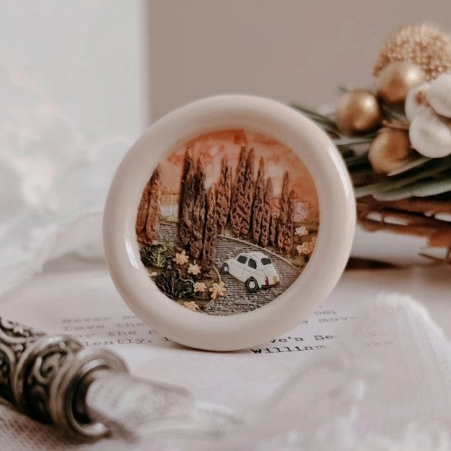 Tuscan Cypress Road Wax Seal Stamp (Pre-order)