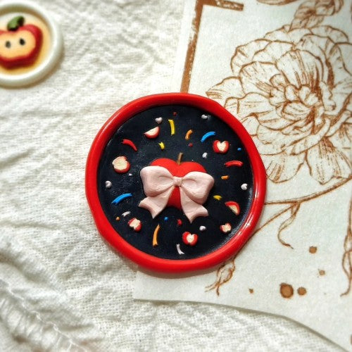 Apple Bonbon Bow Wax Seal Stamp (Pre-Order)
