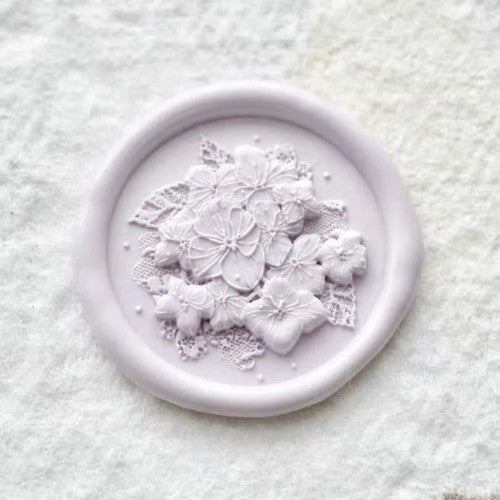 Lace Hortensia Wax Seal Stamp (Pre-Order)