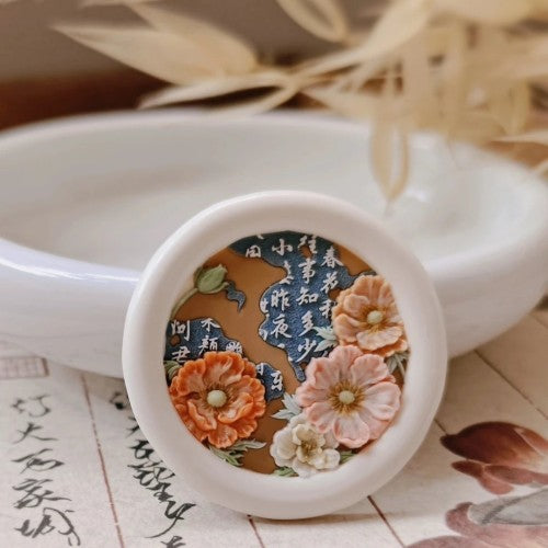 Oriental Poppy Wax Seal Stamp (Pre-Order)