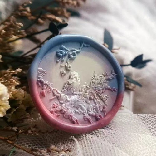 Frost-Bound Sparrow Wax Seal Stamp (Pre-Order)