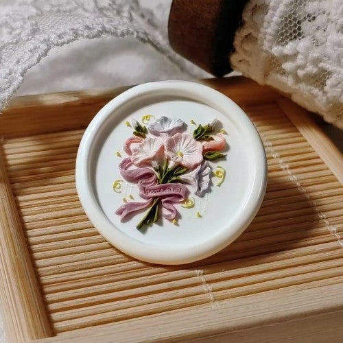 Sweet Morning Glory Bouquet Wax Seal Stamp (Pre-Order)