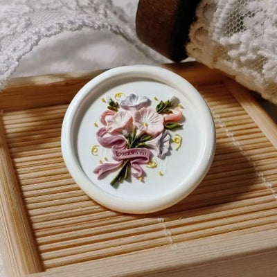 Sweet Morning Glory Bouquet Wax Seal Stamp (Pre-Order)