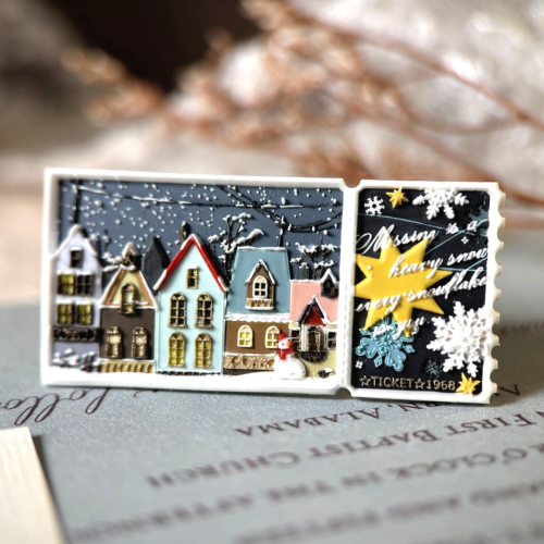 Snowfall Cottage Post Wax Seal Stamp (Pre-Order)