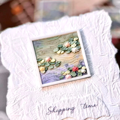 Painterly Lily Pond Wax Seal Stamp (Pre-Order)