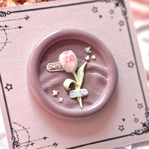 Date with a Tulip Wax Seal Stamp (Pre-Order)