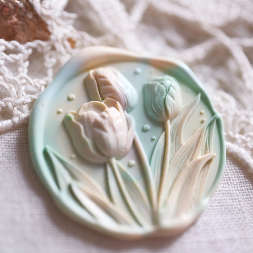 Blooming Tulips Wax Seal Stamp (Pre-Order)