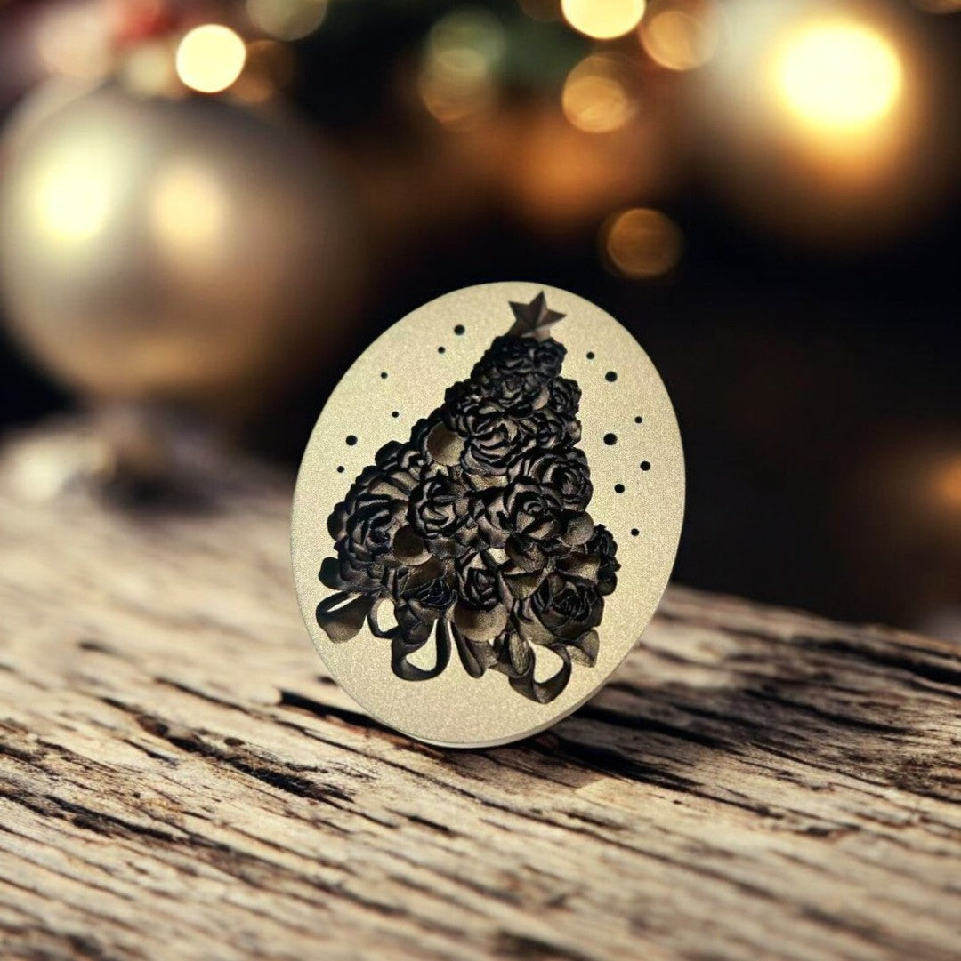 Rose Noël Duo Wax Seal Stamp
