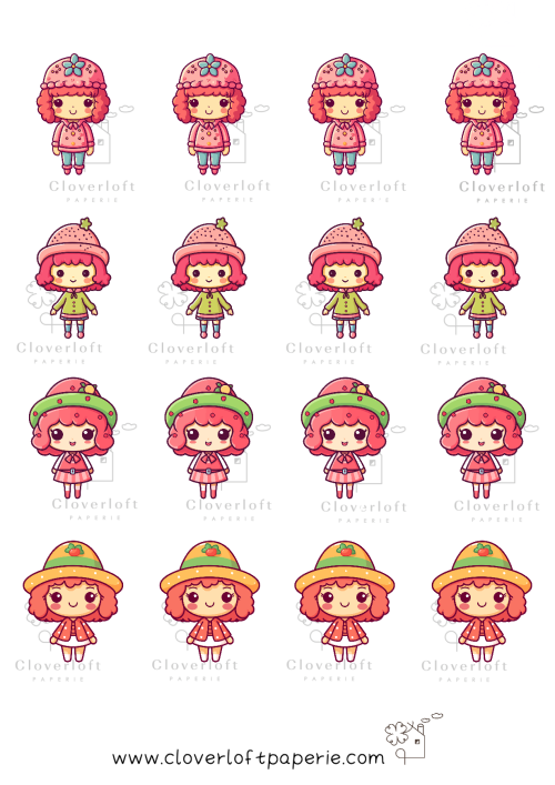 Cute Girls Series Sticker