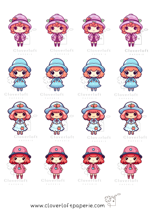 Cute Girls Series Sticker