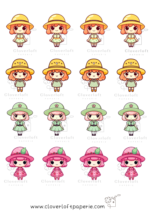 Cute Girls Series Sticker