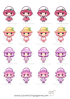 Cute Girls Series Sticker