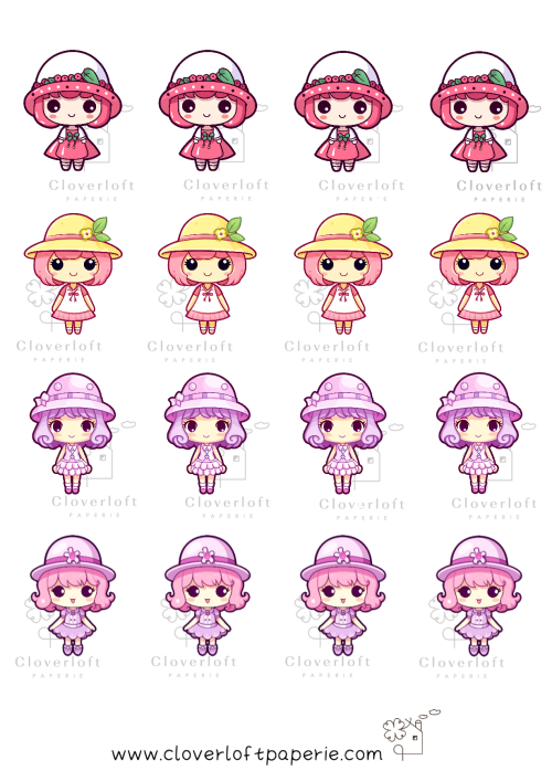 Cute Girls Series Sticker