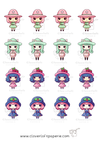 Cute Girls Series Sticker