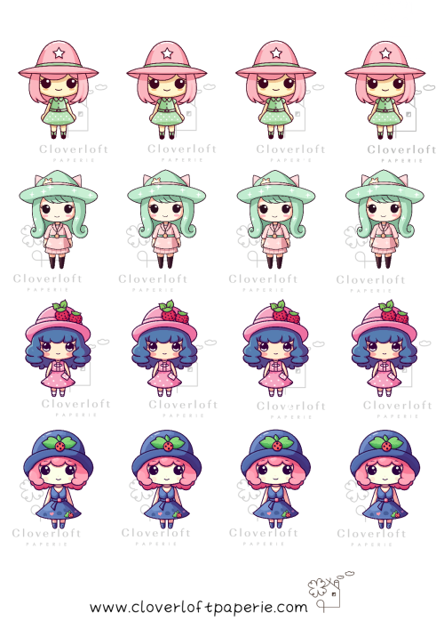 Cute Girls Series Sticker