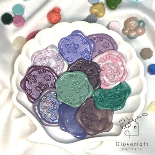 Five Petals Flower Pre-made Wax Seals