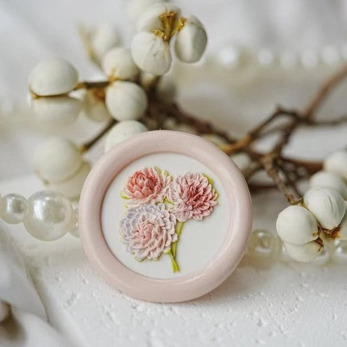 Dahlia Trio Wax Seal Stamp (Pre-Order)