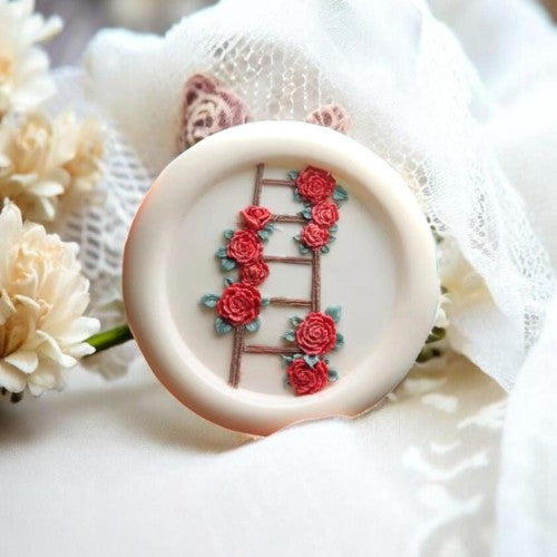 Cottage Rose Ladder Wax Seal Stamp (Pre-Order)