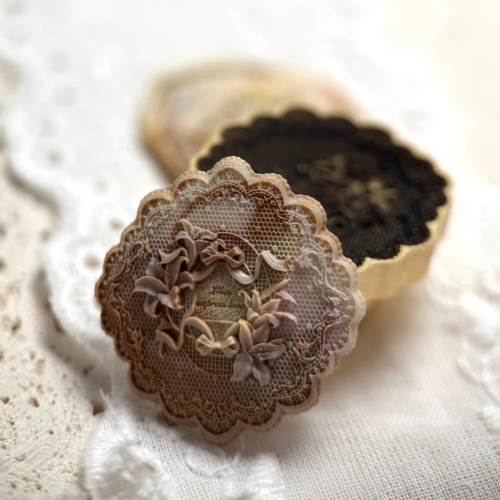 Lily Lace Sentiment Wax Seal Stamp (Pre-Order)