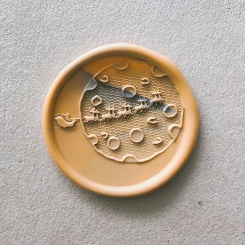 Cheese Moon Sleigh Wax Seal Stamp (Pre-Order)