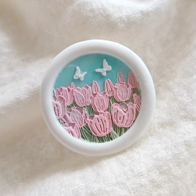 Tulip Field Wax Seal Stamp (Pre-Order)