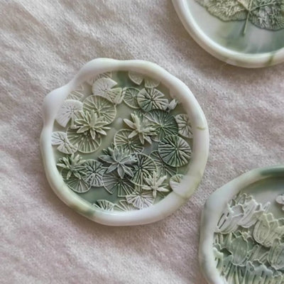 Serene Lily Pond Wax Seal Stamp (Pre-Order)