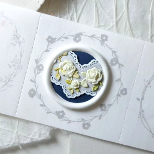 Petite Lace Rose Wax Seal Stamp (Pre-Order)