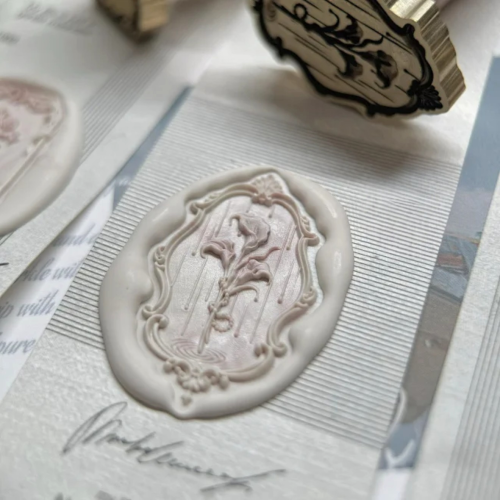 Whispering Rain Lily Wax Seal Stamp (Pre-Order)