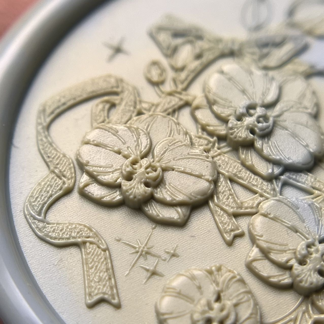 Orchid Ribbon Wax Seal Stamp (Pre-Order)