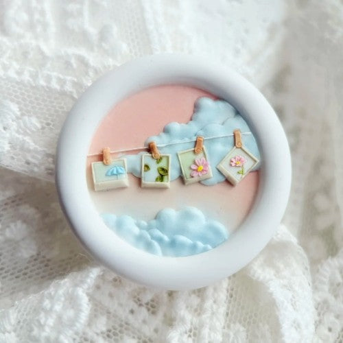 Cloudscape Polaroid Wax Seal Stamp (Pre-Order)