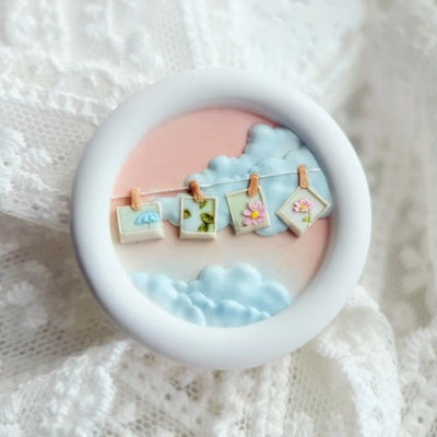 Cloudscape Polaroid Wax Seal Stamp (Pre-Order)