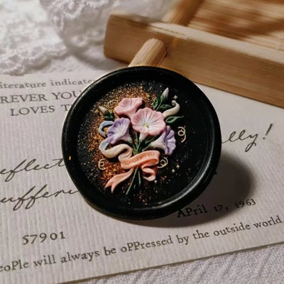 Sweet Morning Glory Bouquet Wax Seal Stamp (Pre-Order)
