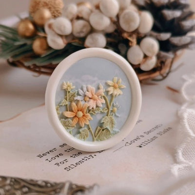 Wild Chrysanthemum Wax Seal Stamp (Pre-order)