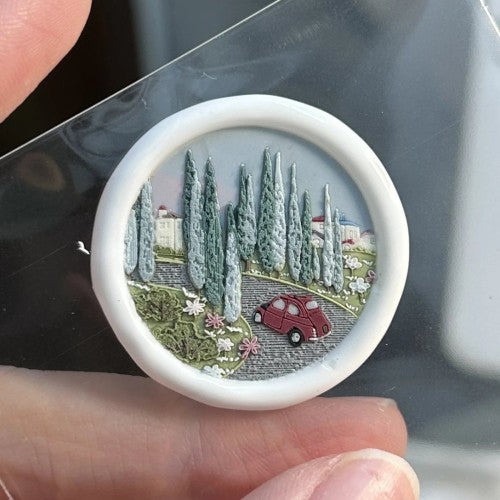 Tuscan Cypress Road Wax Seal Stamp (Pre-order)
