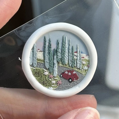 Tuscan Cypress Road Wax Seal Stamp (Pre-order)