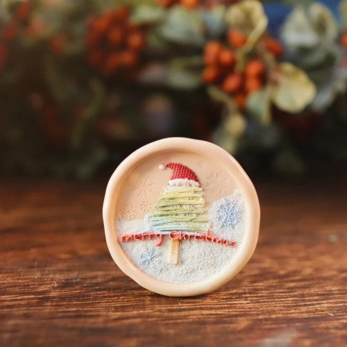 Santa Tree Wax Seal Stamp