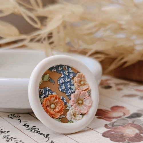 Oriental Poppy Wax Seal Stamp (Pre-Order)
